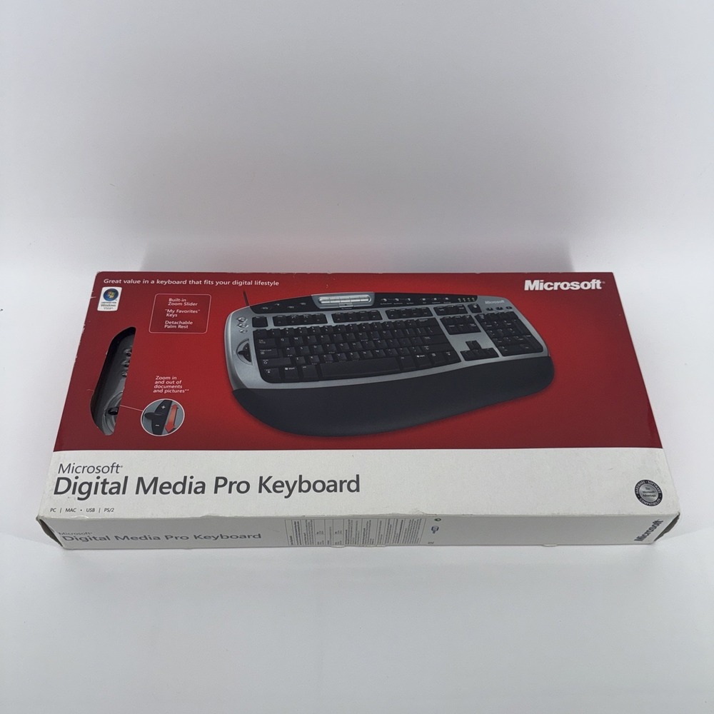 Microsoft Digital Media Pro Model 1031 BX1-00005 Wired Keyboard NEW Sealed